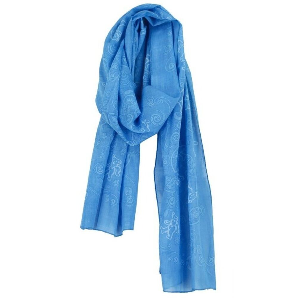 New Blue Bear Paisley Scarf Grateful Dead Neck Wrap Headband Tour NWT Bears Mask